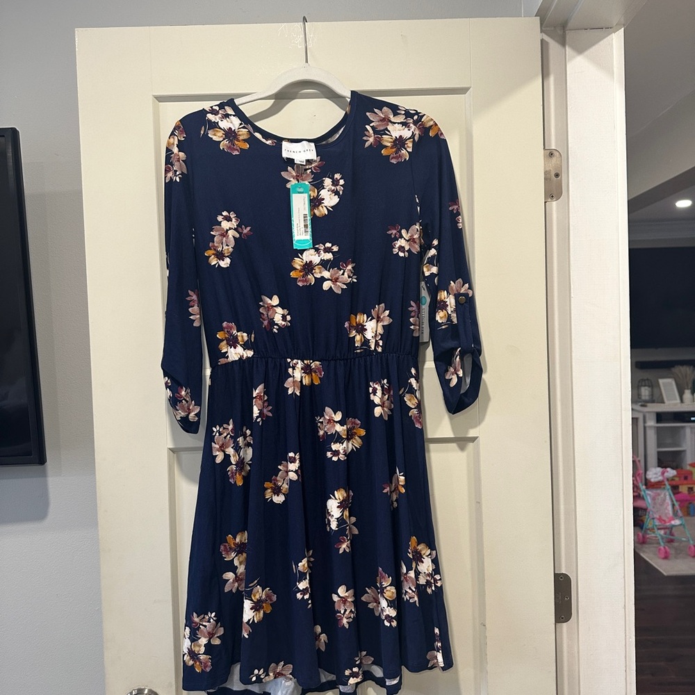 Floral Navy and Floral Dress